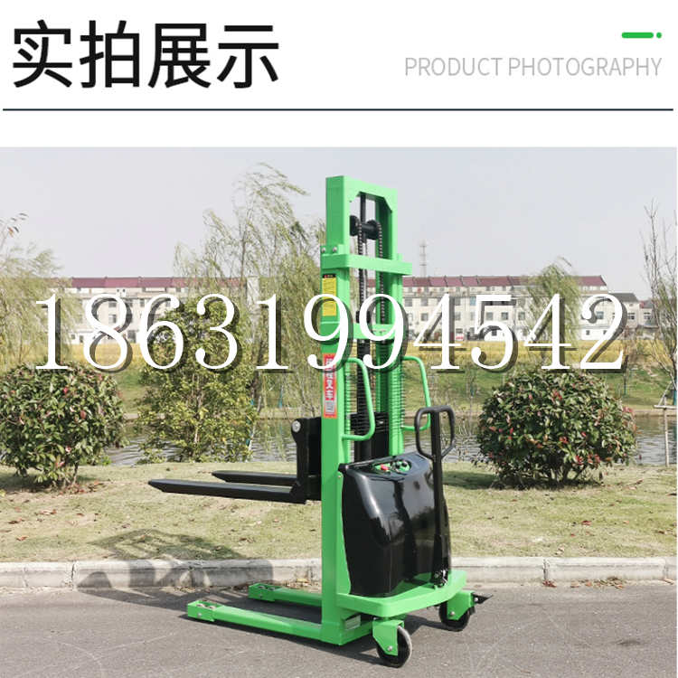 靖边县电动叉车堆高车液压铲车电瓶1吨2吨站驾步行式小型全自动叉车